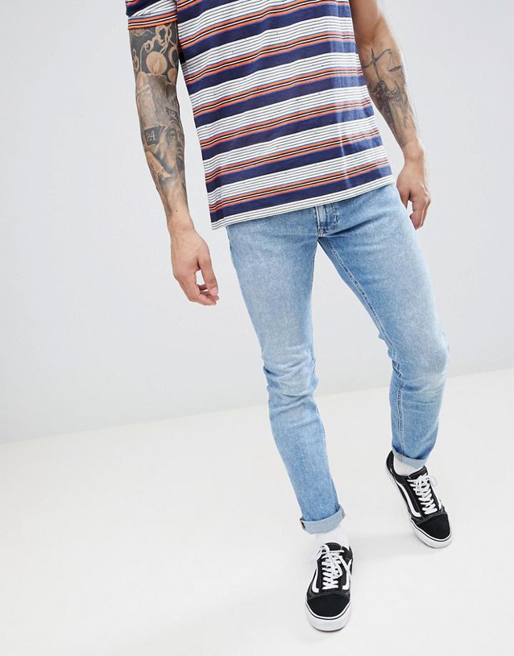 Lee Luke Skinny Jeans With Doodle Pocket - Blue