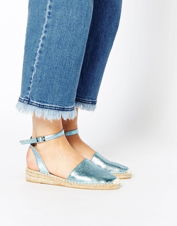 Asos Jilly Two Part Espadrilles - Pastel Blue