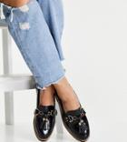 Truffle Collection Wide Fit Chunky Loafers In Black