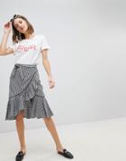 Vero Moda Western Gingham Skirt - Multi