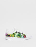 Fred Perry B721 Liberty Print Leather Sneaker - White