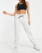 Adidas Sportswear Trackpants In Light Gray Heather-grey