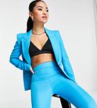 River Island Petite Fitted Tailored Blazer In Bright Blue - Part Of A Set-blues