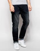Esprit Tapered Fit Jeans In Dark Wash - Blue Dark Wash