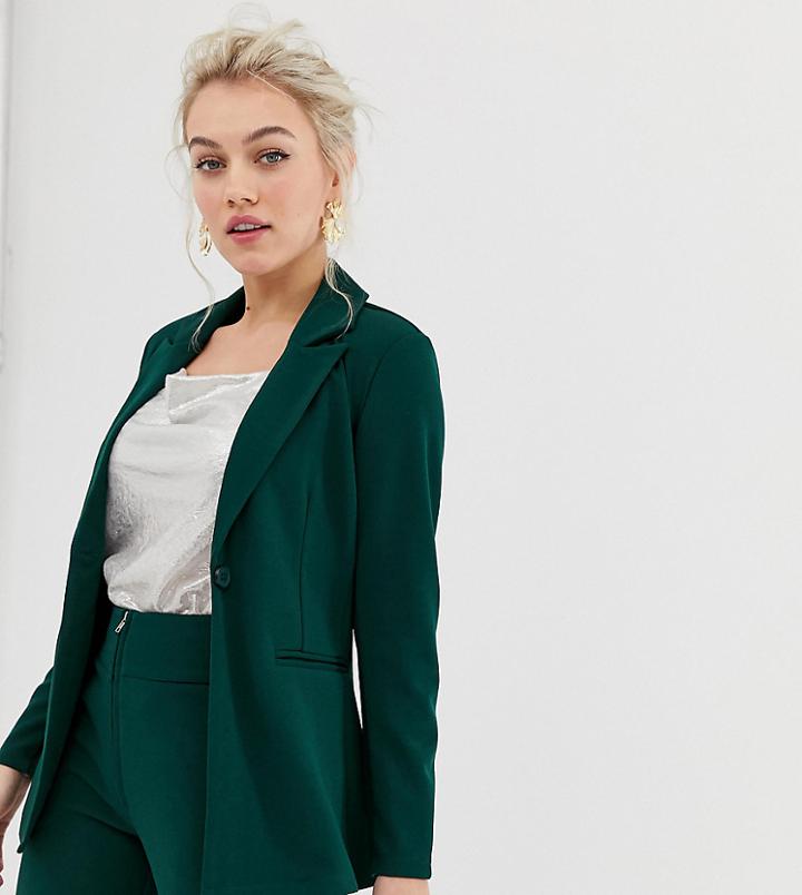 Y.a.s Petite Blazer In Green - Green