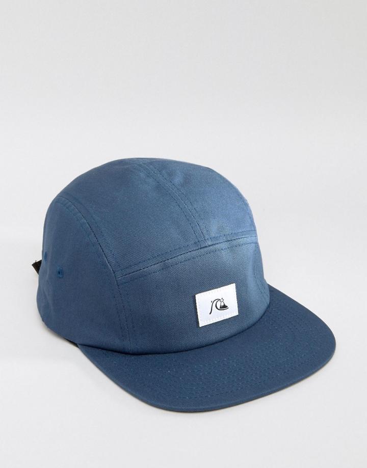 Quicksilver Solid 5 Panel Cap - Blue