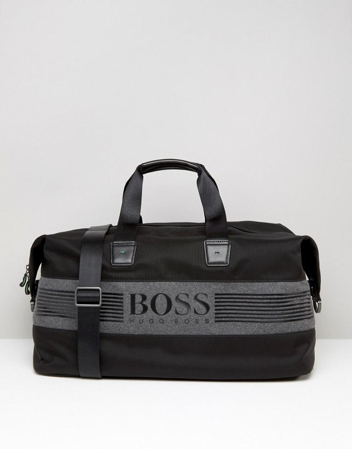 Boss Green By Hugo Boss Logo Pixel Carryall - Black
