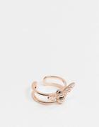 Olivia Burton Lucky Bee Ring In Rose Gold