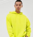Asos Design Tall Oversized Hoodie In Lime Green - Green