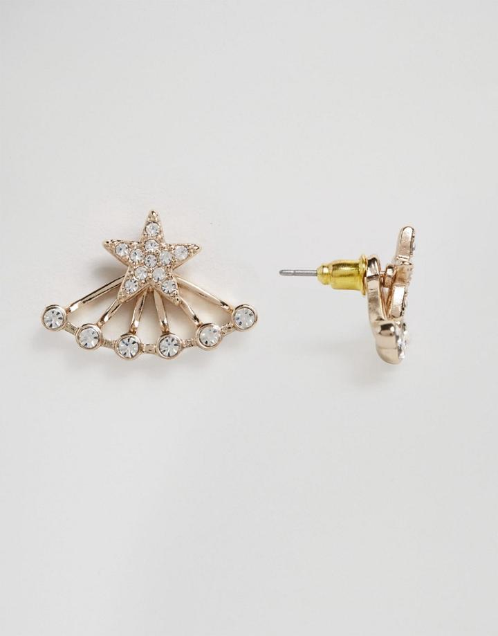 Lipsy Ariana Grande Star Through & Through Earrings - Gold