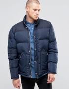 Fat Moose Canada Quilted Jacket 2 Tone - Navy