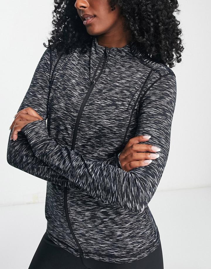 Elle Sport Signature Zip Thru Jacket In Gray