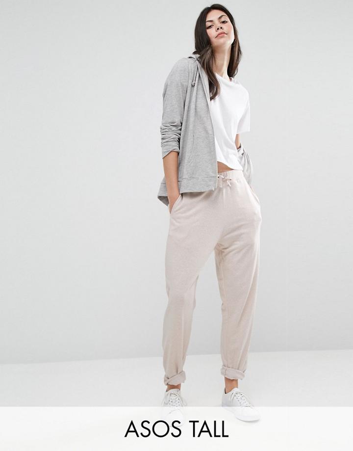 Asos Tall Super Slouch Oversized Joggers - Beige