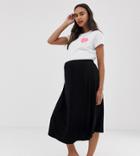 Asos Design Maternity Midi Skater Skirt