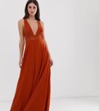Asos Design Tall Sleeveless Maxi Dress With Lace Bodice-white