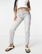 Mango Slim Jeans In Gray-grey