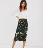 Monki Tie Dye Tube Skirt In Gray - Gray