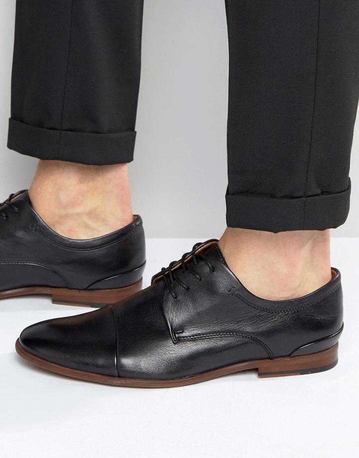 Aldo Sagona Leather Derby Shoes - Black