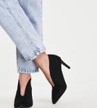Simply Be Wide Fit Pippa High Ankle Boots In Black