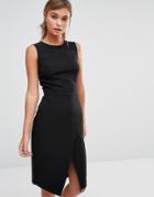 New Look Wrap Front Dress - Black