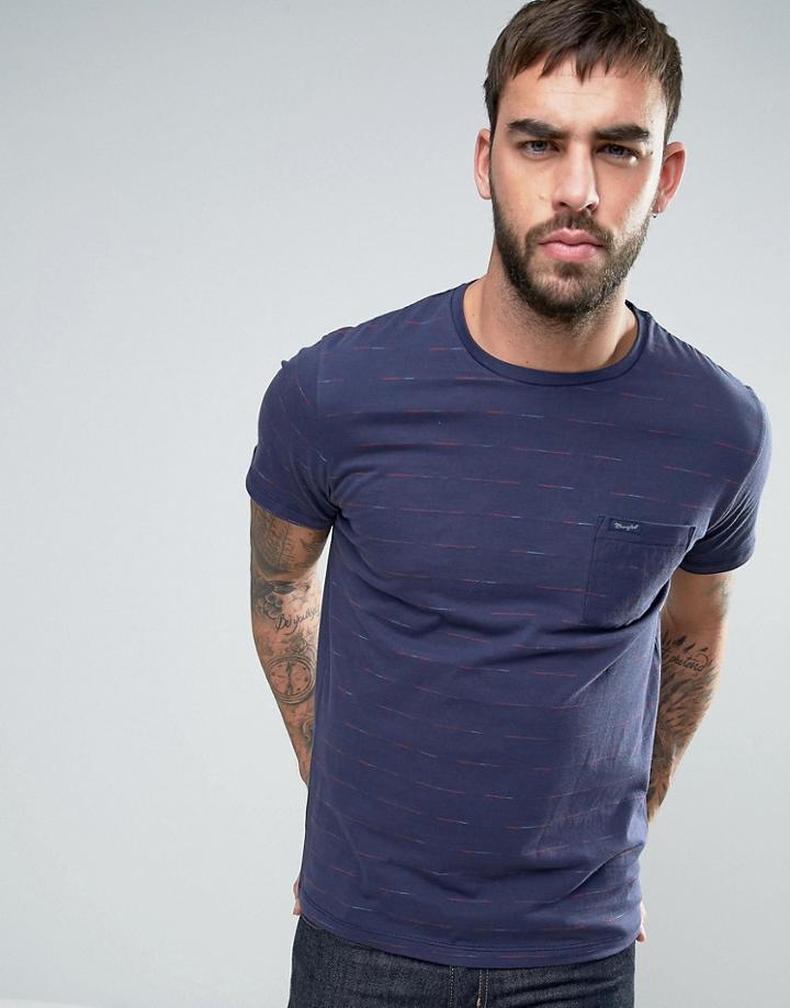 Wrangler Striped T-shirt - Navy