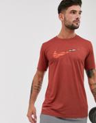 Nike Training T-shirt With Swoosh Print In Red