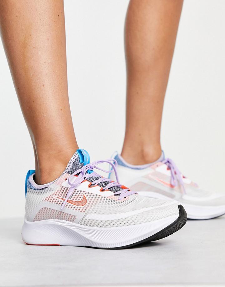 Nike Running Zoom Fly 4 Sneakers In White