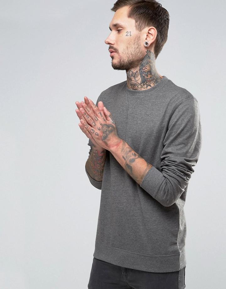 Troy Crew Sweatshirt - Gray