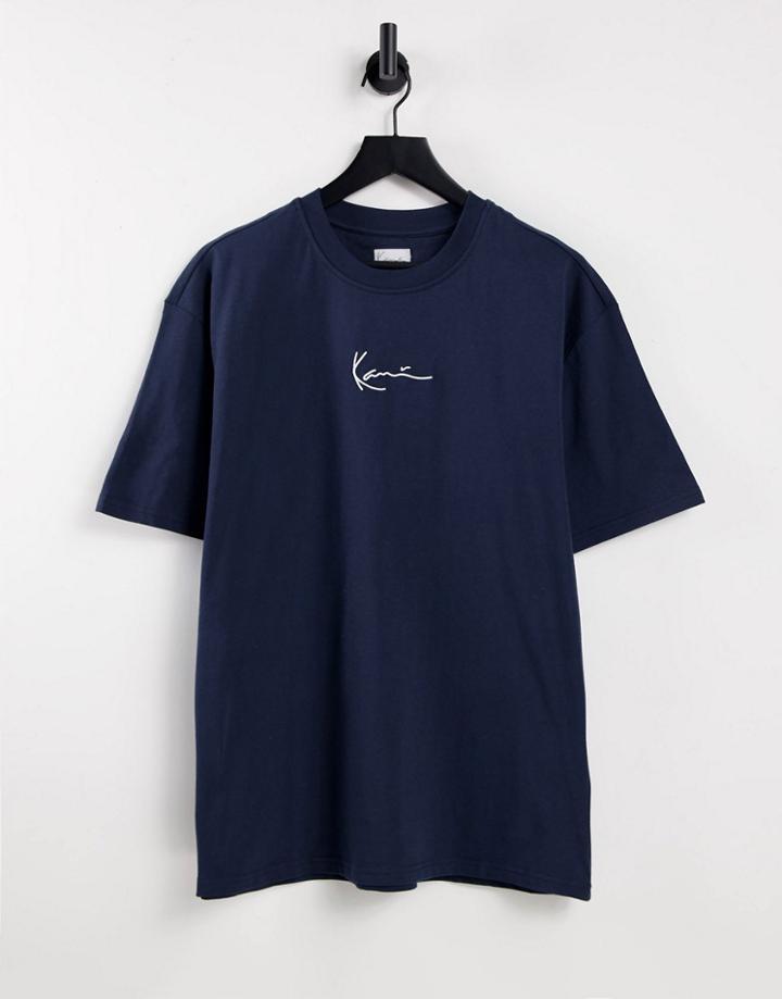 Karl Kani Signature Logo T-shirt In Navy