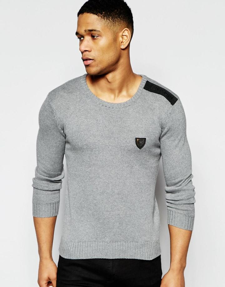 Ringspun Shipton Crew Knit Sweater - Gray