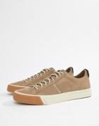 Tommy Hilfiger Nubuck Derby Sneaker In Taupe Gray - Gray