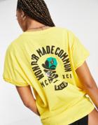 Volcom Frontye Oversized T Shirt In Yellow