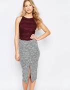 First And I Romantic Slash Neck Top - Port Royal