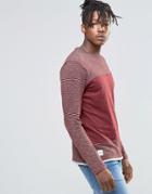 Native Youth Stripe Long Sleeve Top - Red