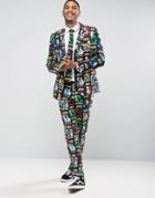 Opposuits Slim Star Wars Suit + Tie - Black