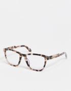 Quay Hardwire Womens Blue Light Glasses In Brown