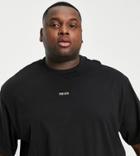 Only & Sons Plus Oversized T-shirt With Central Front Print In Black