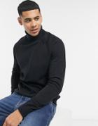 Threadbare Bryant Sweater In Black