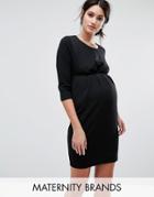 New Look Maternity Fitted Dress - Black