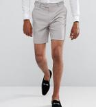 Asos Design Plus Mid Short In Ice Gray - Gray