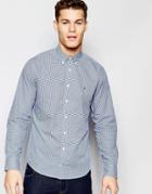 Tommy Hilfiger Gingham Shirt In New York Regular Fit In Blue - Blue
