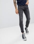 Only & Sons Skinny Fit Jeans In Gray Denim - Gray