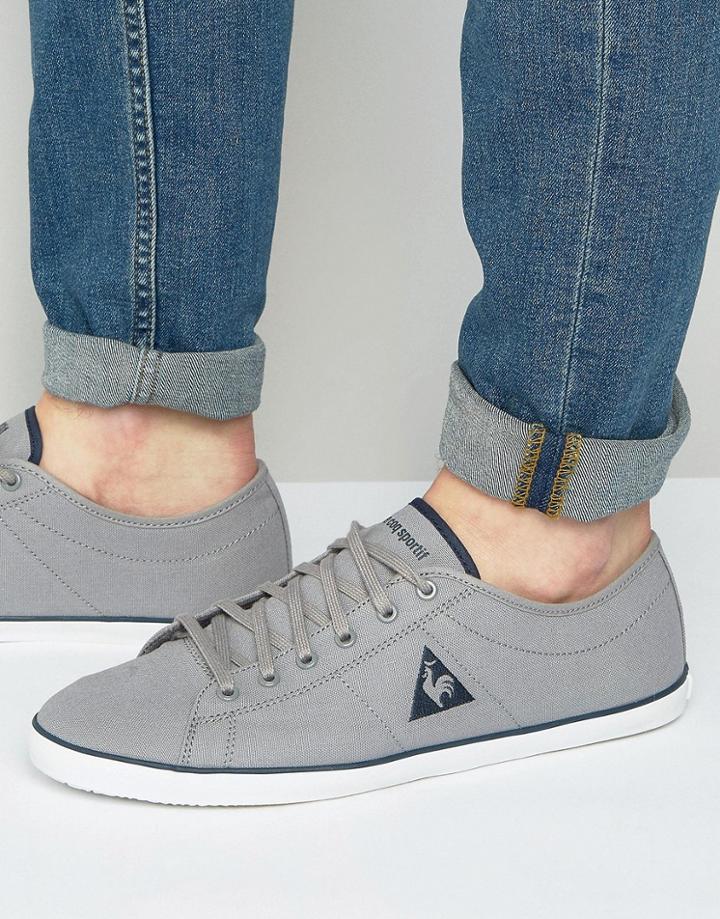 Le Coq Sportif Slimset Canvas Sneakers In Gray 1710212 - Gray