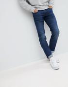 Armani Exchange J13 Slim Fit Mid Wash Stretch Jeans - Blue