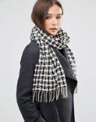 Royal Speyside 100% Cashmere Alpine Check Scarf - Black