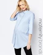 Isabella Oliver Longline Shirt - Blue