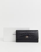 Emporio Armani Ladies' Wallet With Snap Closure-black