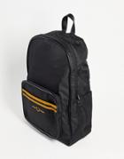 Fred Perry Twin Tipped Backpack In Black/ Gold