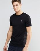 Asos Muscle Logo T-shirt With Crew Neck In Black - Black