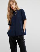 Selected Hanna Short Sleeve Shirt - Black